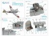Quinta Studio QD32265 Nakajima Ki-44 Tojo 3D-Printed & coloured Interior on decal paper ( Hasegawa )( Interior 3D Decal ) 1/32
